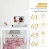 BESPORTBLE Wooden Monitor Riser Stand for Dorm Essentials Height Computer Display Shelf for Home Office Compact Desktop Organizer with Under-storage Space Ergonomic Screen Holder for Improved view 3