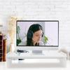 BESPORTBLE Wooden Monitor Riser Stand for Dorm Essentials Height Computer Display Shelf for Home Office Compact Desktop Organizer with Under-storage Space Ergonomic Screen Holder for Improved view 4