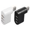 Veemoon 2pcs USB Multi Port Hub Splitter Adapter Cable for Laptop Computer Expansion Plug and Play Compatible with Multiple Systems Black White view 1