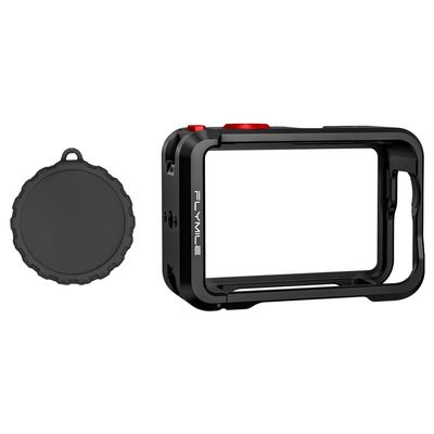 Aluminum Alloy Protective Cover for DJI OSMO Action 6 Metal Frame Cage Expansion Adapter Mount Stand with Lens Cap Camera Accessories