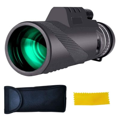 Binoculars for Adults, 40x60 Monocular Telescope Green Film Optical Tourism Scope Telescope Long Range Zoom for Adult Bird Watching Outdoor Travel Sightseeing Binoculars