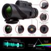 Binoculars for Adults, 40x60 Monocular Telescope Green Film Optical Tourism Scope Telescope Long Range Zoom for Adult Bird Watching Outdoor Travel Sightseeing Binoculars view 3