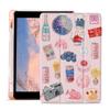 AdorableWhimsy Vintage Collage Case for iPad Pro 6th/5th/4th/3rd Gen(2022/2021/2020/2018) 12.9 Inch Cute Aesthetic Design Leather Protective Case Foldable Soft Back Cover with Pencil Holder view 1