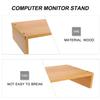 Homoyoyo Computer Monitor Stand Riser Compact Organizer Desk Shelf for Laptop and Desktop Multi-functional Elevated Workstation with Space-saving Design for Home Office School Use view 2