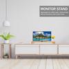 Homoyoyo Computer Monitor Stand Riser Compact Organizer Desk Shelf for Laptop and Desktop Multi-functional Elevated Workstation with Space-saving Design for Home Office School Use view 3