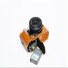 E-P7 Case, Genuine Leather Bottom Opening Camera Half Case for Olympus Pen E-P7 Cover Bag Protecter with Hand Wrist Strap (Yellow) view 3