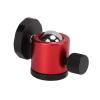 Tripod Ball Head Camera Mount Aluminum Alloy, 360 Rotating Universal Ball Head Black - Geared Tripod Head Ball Mount, Multi - Angle Adjustment, Durable for Photography (Red) view 1