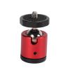 Tripod Ball Head Camera Mount Aluminum Alloy, 360 Rotating Universal Ball Head Black - Geared Tripod Head Ball Mount, Multi - Angle Adjustment, Durable for Photography (Red) view 2
