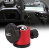 Tripod Ball Head Camera Mount Aluminum Alloy, 360 Rotating Universal Ball Head Black - Geared Tripod Head Ball Mount, Multi - Angle Adjustment, Durable for Photography (Red) view 3