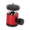 Tripod Ball Head Camera Mount Aluminum Alloy, 360 Rotating Universal Ball Head Black - Geared Tripod Head Ball Mount, Multi - Angle Adjustment, Durable for Photography (Red) view 4