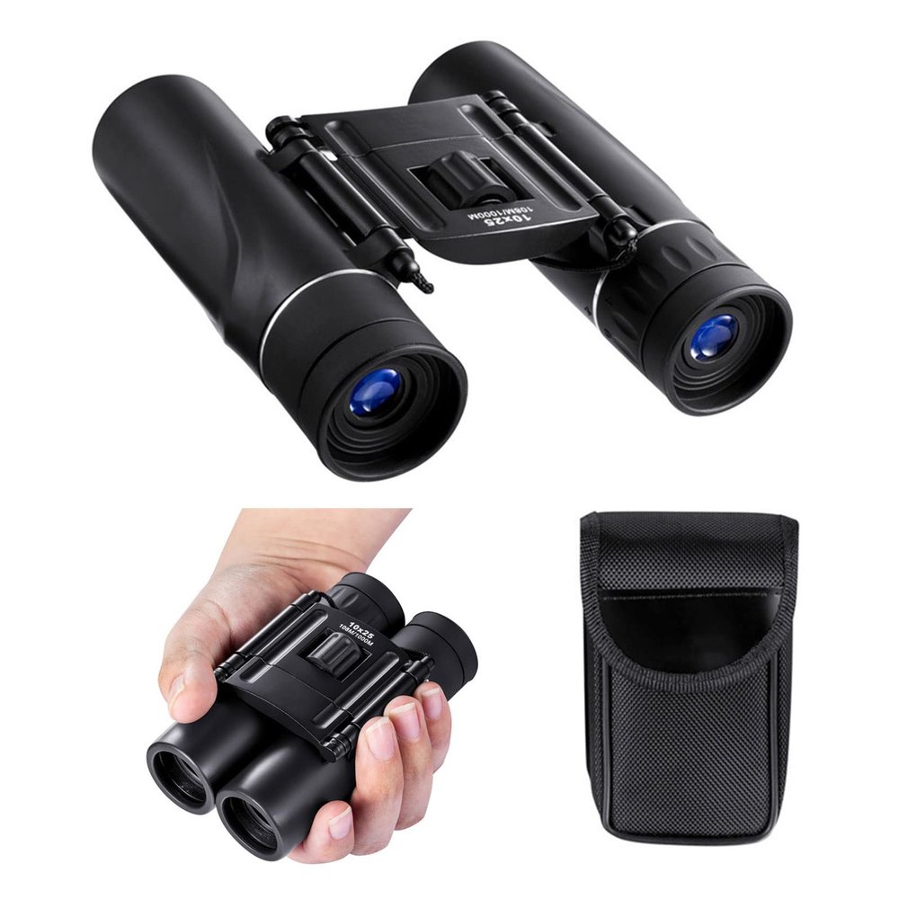 10x25 Compact Binoculars for Adults and Kids, Fordable Binoculars,Small Bird Watching Concerts
