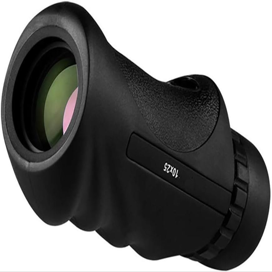 Binoculars for Adults, Pocket 10X25 Zoom Optic Monocular Telescope Ion High - Angle Telescope Outdoor Hiking for Bird Watching Binoculars