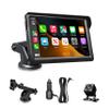 7" Wireless Carplay Screen for Car, for Apple CarPlay & Android Auto, Touch Screen Wireless Car Play Mirror Link with Backup Camera, GPS, Voice Control Carplay Car Stereo view 1
