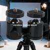 Tripod Ball Head Camera Mount Aluminum Alloy, 360 Rotating Universal Ball Head Black - Geared Tripod Head Ball Mount, Multi - Angle Adjustment, Durable for Photography (Black) view 3