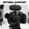 Tripod Ball Head Camera Mount Aluminum Alloy, 360 Rotating Universal Ball Head Black - Geared Tripod Head Ball Mount, Multi - Angle Adjustment, Durable for Photography (Black) view 4
