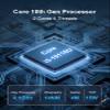 JOVCOR Fanless Mini PC, 32GB DDR4 512GB SSD, Industrial Mini PC i3-10110U, Win 11 Pro, 2 x RS232 COM 2 x HD, for Industrial, Entertainment, Business view 4