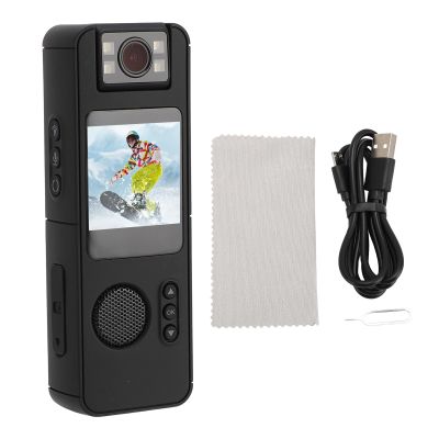 XZXCVN Body Worn Camera with 1.54 Inch Display, 1080P HD Recording, 180 Degree Rotating Lens, Magnetic Mount - Professional Lighting, 1/4 Inch Thread, Versatile Outdoor Use