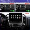 10 inch Touchscreen Car Stereo for Chevy Silverado 2014-2018, Android 15 Double Din Car Radio with Carplay & Android Auto in-Dash Navigation BT Mirror Link WiFi Backup Camera 4+64G view 2