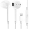 1Pack Wired Earphones with Lightning Connector for iPhone Headphones In-Ear Earbuds, Built-in Microphone and Volume Control Headsets Compatible iPhone 14/14 Pro/14 Plus/13/12/11/XR/XS/X/8/7/SE view 1