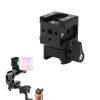 Gugxiom 3 Port Cold Shoe Mount Built in 1/4 Screw Holes 4, Camera Cold Shoe Adapter Extension Bracket for Camera Cage Flash LED Monitor Microphone etc view 1