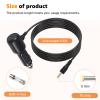 12V Car Charger for Portable DVD Player - 6.6ft DC Power Cord with 4.0x1.7mm Plug Compatible with Sylvania, DBPOWER, UEME, DRJ, HDJUNTUNKOR & Most 7-10" Automotive DVD Players view 2