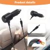12V Car Charger for Portable DVD Player - 6.6ft DC Power Cord with 4.0x1.7mm Plug Compatible with Sylvania, DBPOWER, UEME, DRJ, HDJUNTUNKOR & Most 7-10" Automotive DVD Players view 3