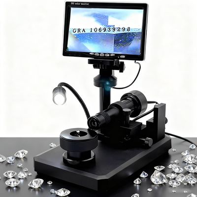 Diamond Girdle Viewer, 7 Inch Digital Microscope, 30-110X Jewelry Loupe with LED Fill Light, Accurate Inscription Identification for Jewelry, Diamonds & Gemstones