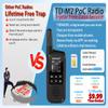 TIDRADIO TD-M2 Rapid Global 4G LTE Walkie Talkies Unlimited Range with SIM Cards, Manage via APP, Long Distance Nationwide PoC Two Way Radios for Family, Logistics, Truck Fleet, Mall, 2 Pack view 4