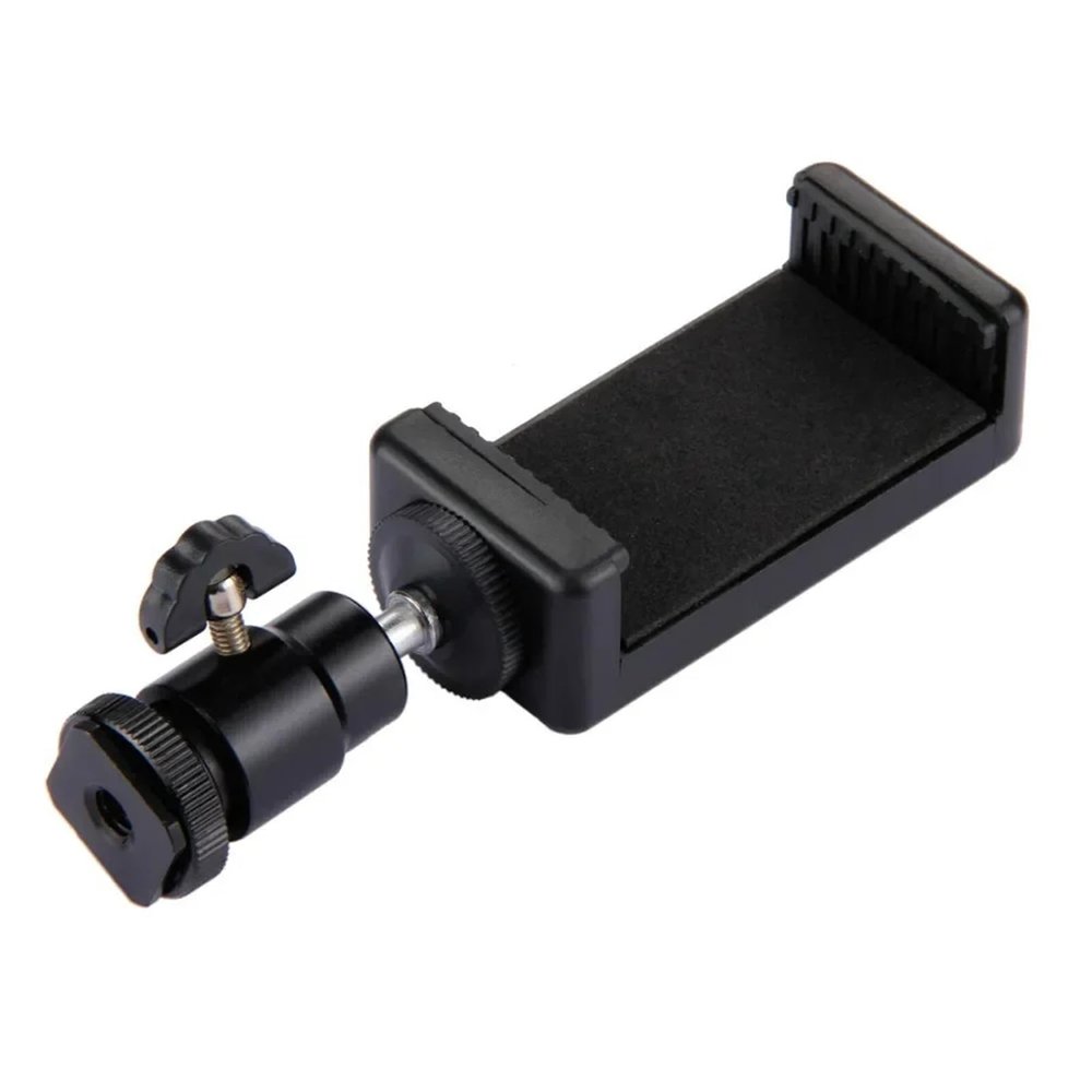 Compatible for Smartphones - Universal Phone Clip Tripod/Monopod Stand Adapter Bracket Holder
