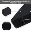 1" x16Ft Hook and Loop Straps with 25 Plastic Buckles, Adjustable Fastening Cable Straps, Free Cut Length, Reusable Nylon Cable Ties for Organizer or Storage, Black view 4