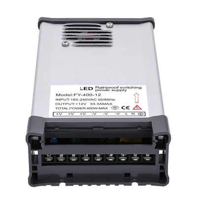 12v 400w Led Power Supply 33a Constant Voltage Switching Driver Ac Dc Lighting Transformer 1Pcs