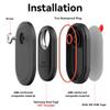 2 Pack Waterproof Case for Samsung Galaxy SmartTag 2, ABS Protective Housing with 3M Adhesive Sticker, Hidden Mount for Car/Bike/Luggage Anti-Lost Tracker Cover view 3