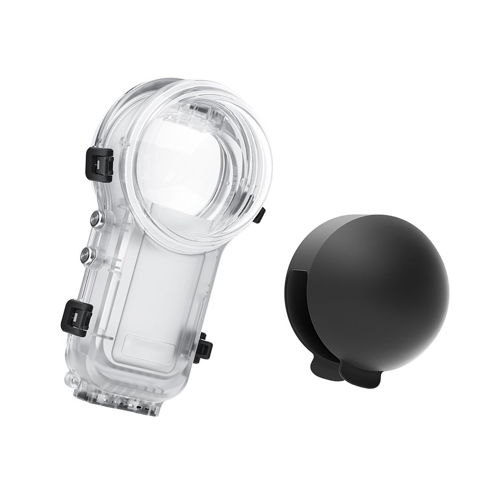 2. 60m Submersion-Resistant Housing for Action Cameras Featuring Fast Detach & Full No Blind Mark Underwater Case