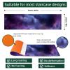 Starry Night Sky Stair Treads for Wooden Steps, 15 Packs 8" X 30" Non-Slip Carpet Stairway Treads, Washable Stair Runner Rugs for Kids Elders Dogs view 4