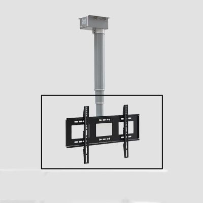 KUYBTU Electric Tv Lift with Remote Control Motorized Tv Mount for 26 70 Inch Low Profile Tvs Adjustable Height Ceiling Tv Mount Bracket with 2 Installation Methods-80cm
