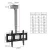 KUYBTU Electric Tv Lift with Remote Control Motorized Tv Mount for 26 70 Inch Low Profile Tvs Adjustable Height Ceiling Tv Mount Bracket with 2 Installation Methods-80cm view 2