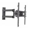 KUYBTU Universal Tv Stand Full Motion Tv Wall Mount for 32-55 Inch Tvs, Tv Bracket with Articulating Dual Arms, Swivel Tilt Extension Leveling Max 400X400Mm view 1