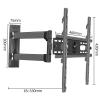 KUYBTU Universal Tv Stand Full Motion Tv Wall Mount for 32-55 Inch Tvs, Tv Bracket with Articulating Dual Arms, Swivel Tilt Extension Leveling Max 400X400Mm view 2
