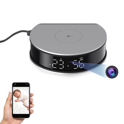 LIZVIE Hidden Camera Clock 1080P HD - 2.4G WiFi Hidden Camera with Night Vision, Motion Detection & 120 Wide View, Wireless Security Camera for Home Baby Monitoring/Office/Store