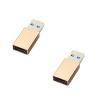 2Pack USB C Female to USB Male Adapter Type C Converters 5Gbps Data Syncing& Fast Charging for Phone Laptop Charging view 1