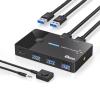 USB3.0 Switcher 2 in 4 Out KVM Switcher Computer Laptop Host Sharing USB3.0 to Type C Device Shared Mouse Keyboards Prin view 1