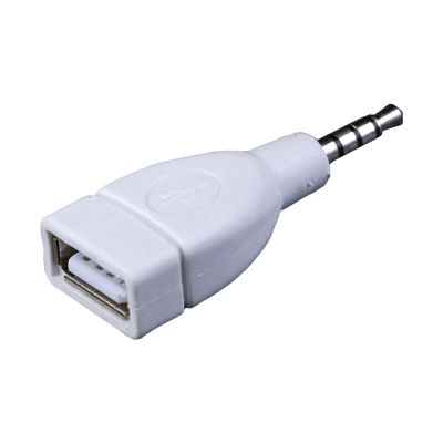 Sound Converters 3.5mm Male AUXs to USB 2.0 Female Converters Adapter for Car Speakers and MP3 Players