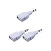 Sound Converters 3.5mm Male AUXs to USB 2.0 Female Converters Adapter for Car Speakers and MP3 Players view 4