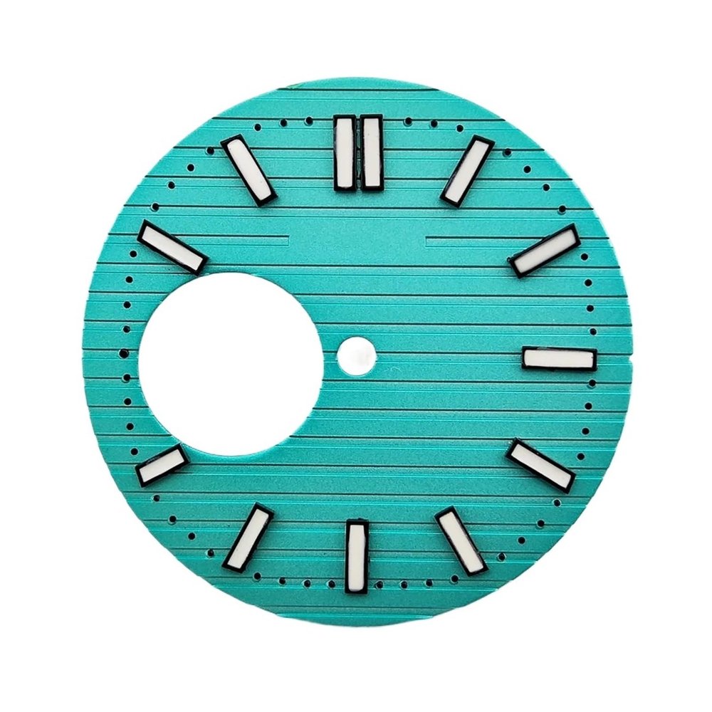 29.8mm NH38 Dial Suitable For NH38 Automatic Movement Men's Watch Replacement Accessories Steel Hollow Luminous Watch Dial(Dial-5)