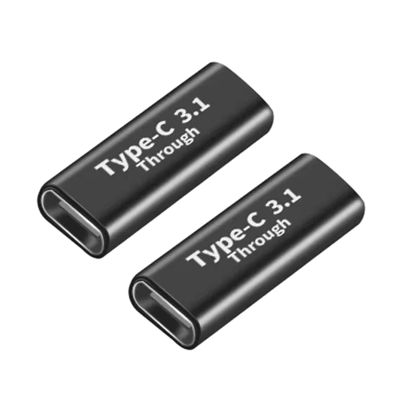 2PCS USB3.1 Type C Fast Adapter with Male Female Head Optional for Easy Connection and Fast Speed Data Transfer