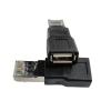2Pc USB to RJ45 Ethernet Adapter USB Female to RJ45 Male NetworkingDongle for Laptop Routers 100Mbps Stable Networking view 4