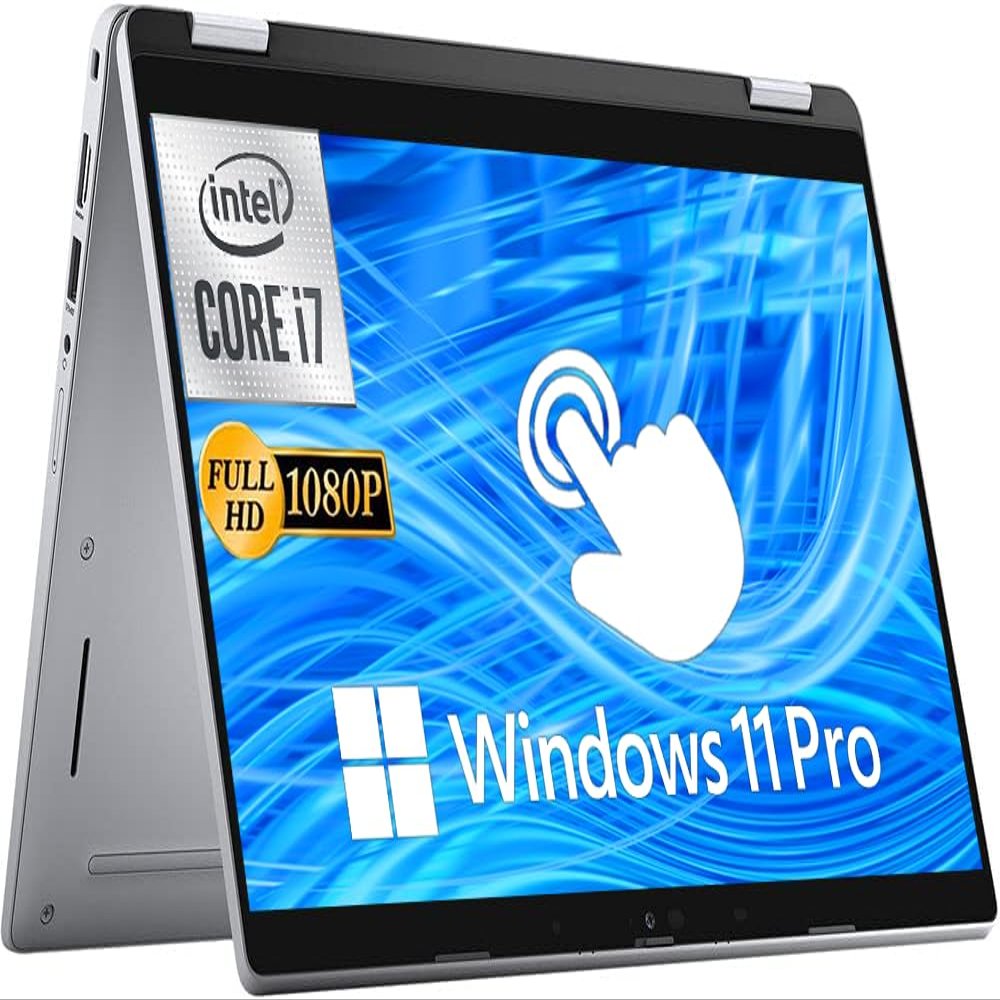 Dell Latitude 5320 2-in-1 Touchscreen Laptop, 13.3" FHD (1920 x 1080) Business Laptop, Quad Core i7-1185G7 up to 4.8GHz, 16GB DDR4 RAM 512GB SSD, Backlit Keyboard, Windows 11 Pro (Renewed)