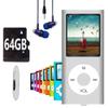 64GB MP3 Player, Hotechs MP3 Music Player with Slim Classic Digital LCD 1.82'' Screen Mini USB Port with FM Radio, Voice Record (Silver) view 1