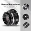 Compatible for Fuji X Mount 25mm F1.7 Manual Focus Lens APS-C for Mirrorless Cameras RF Z M4/3 E(RF) view 3