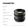 Compatible for Canon EOS-M 50mm F1.1 APS-C Manual Focus Lens for Mirrorless Cameras E X M4/3 Mount(M43) view 2